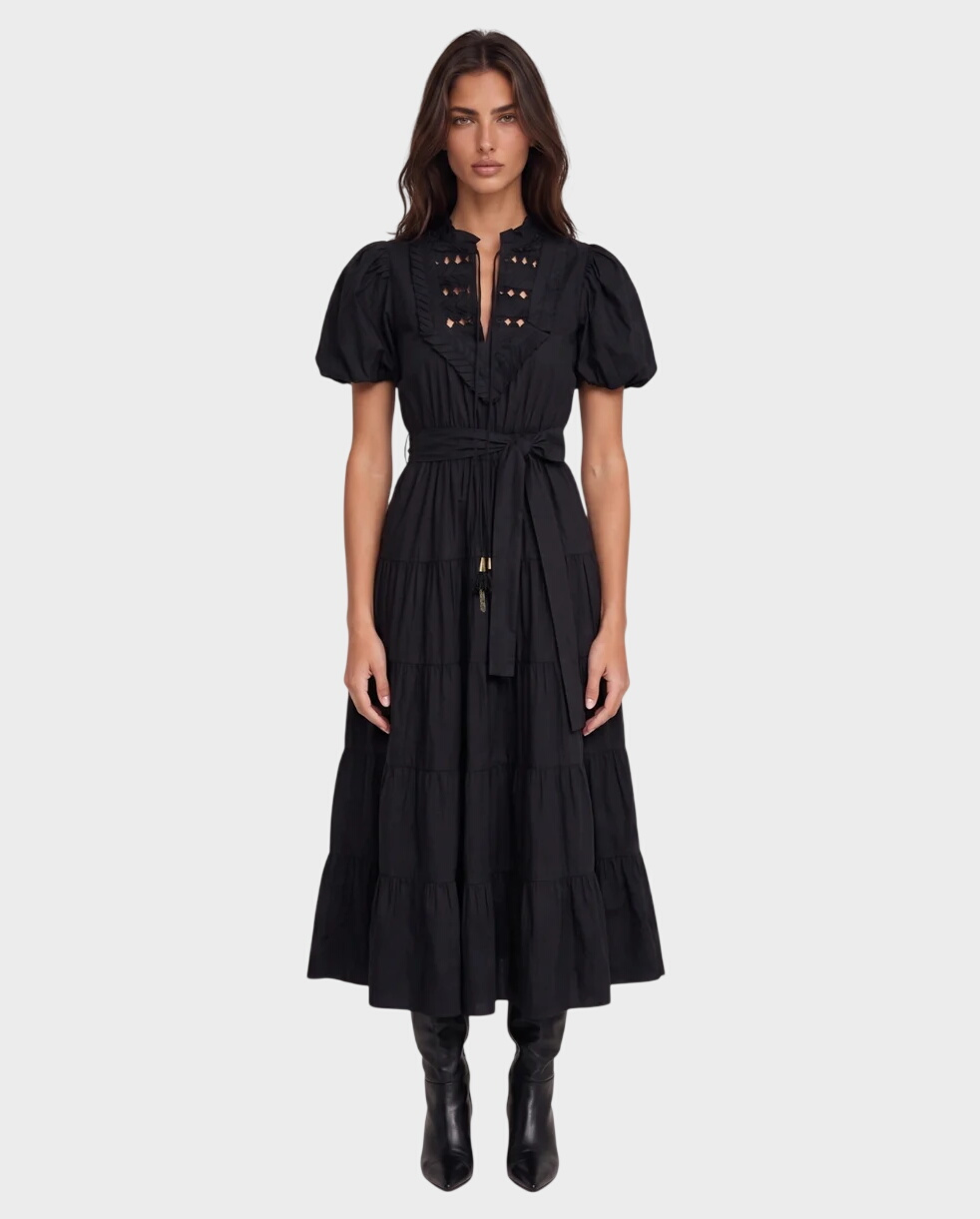Czarna sukienka w stylu boho Ethereal - Image #0