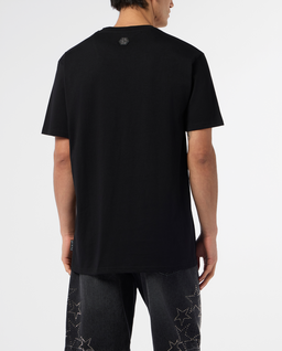 Czarny t-shirt z motywem czaszki - Image #4