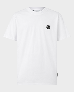 Biały t-shirt z logo - Image #0