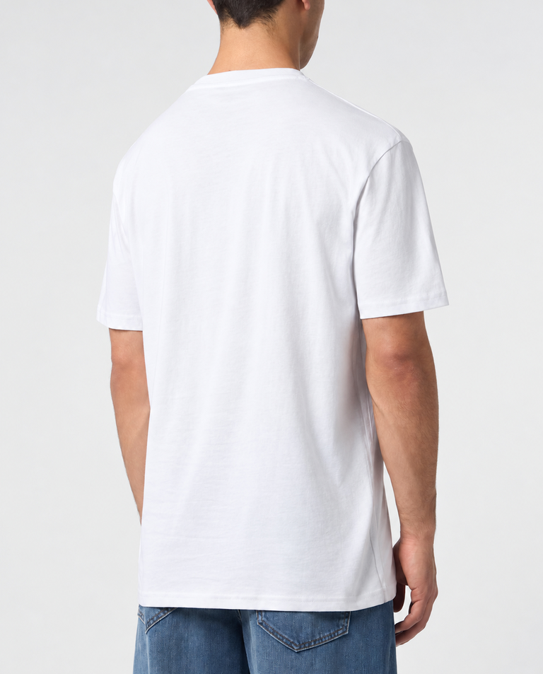 Biały t-shirt z logo - Image #3