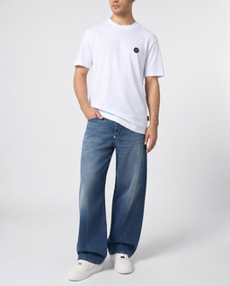 Biały t-shirt z logo - Image #2