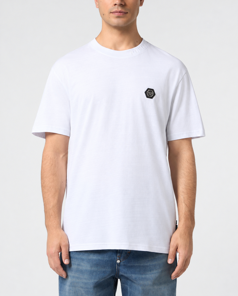 Biały t-shirt z logo