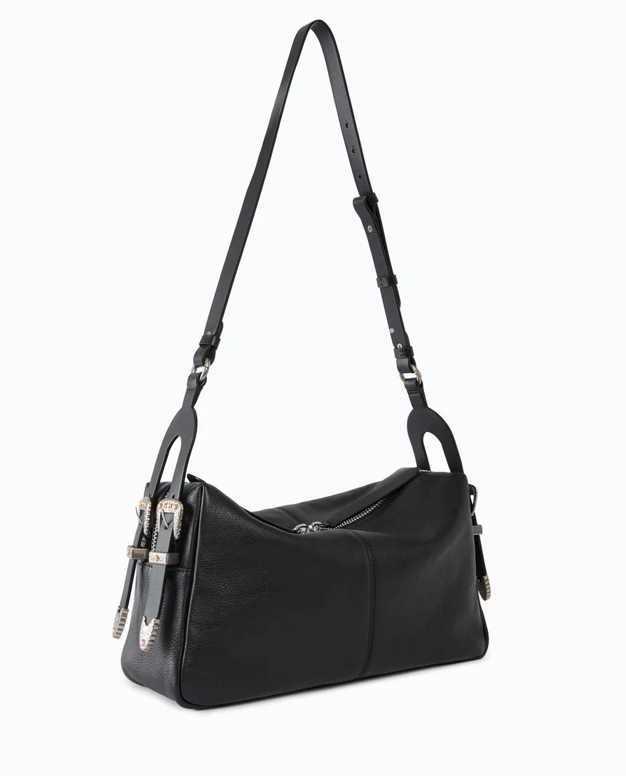 Czarna torebka Classic Vitello New Biker Pinko - Image #1