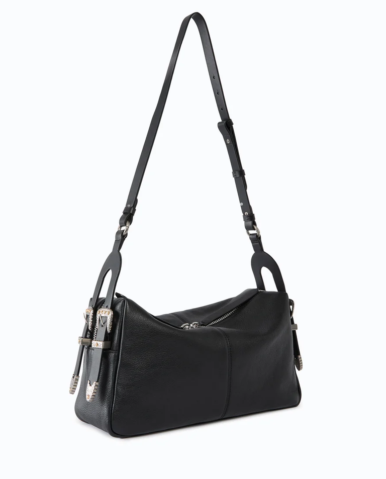 Czarna torebka Classic Vitello New Biker Pinko