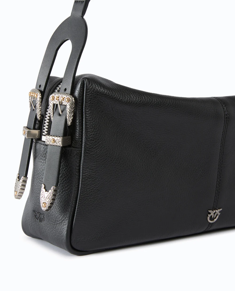 Czarna torebka Classic Vitello New Biker Pinko - Image #2