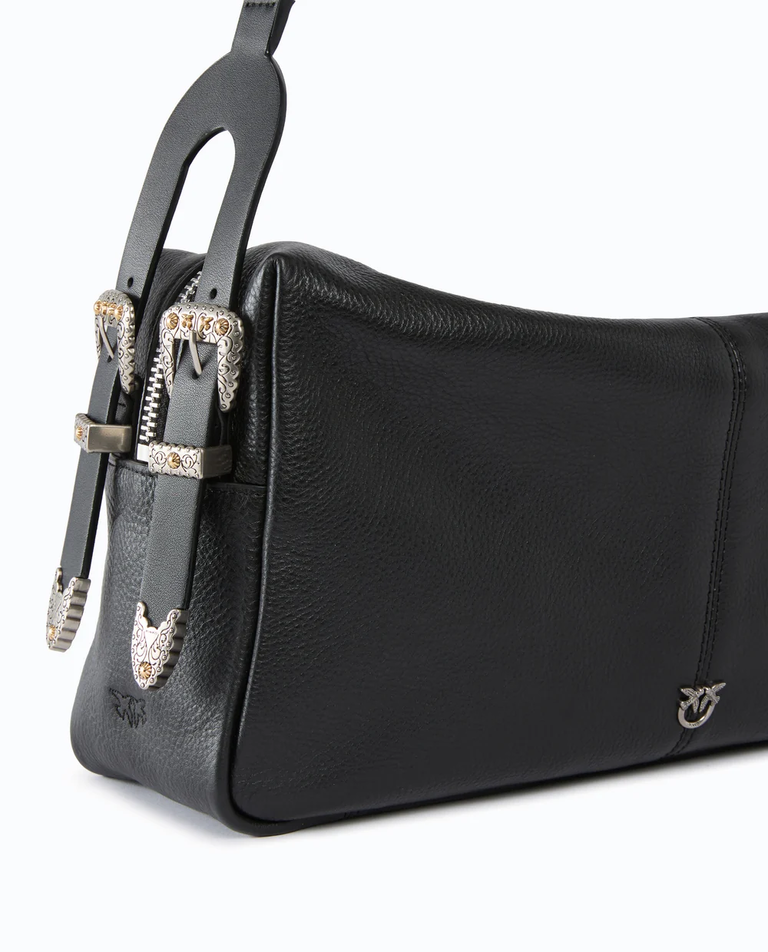 Czarna torebka Classic Vitello New Biker Pinko - Image #2