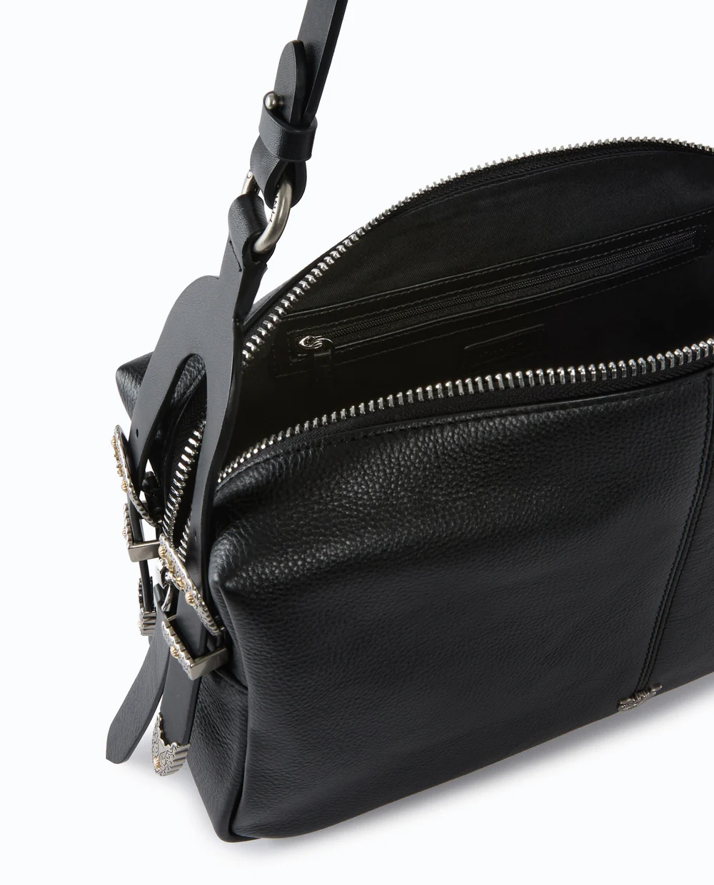 Czarna torebka Classic Vitello New Biker Pinko - Image #3