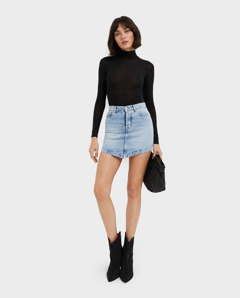 Jeansowa spódnica mini