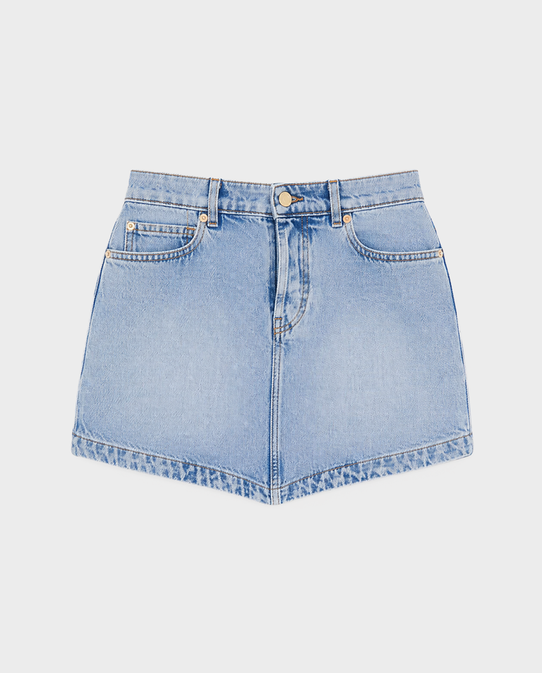 Jeansowa spódnica mini