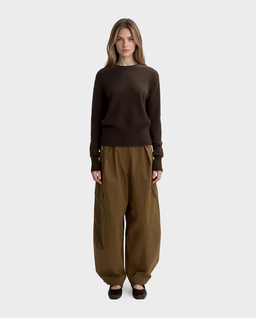 Brązowy kaszmirowy sweter - Image #3