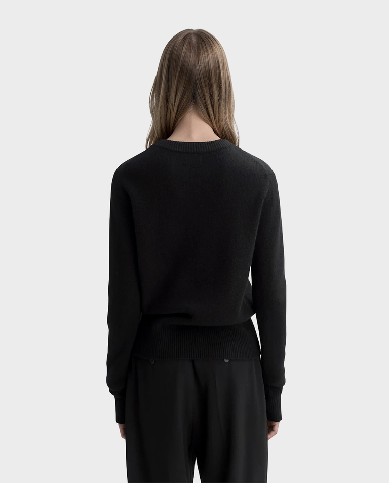 Czarny kaszmirowy sweter - Image #3