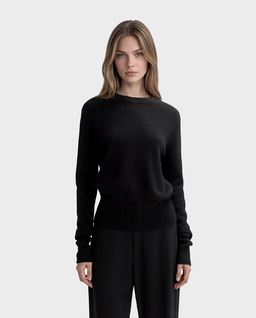 Czarny kaszmirowy sweter - Image #2