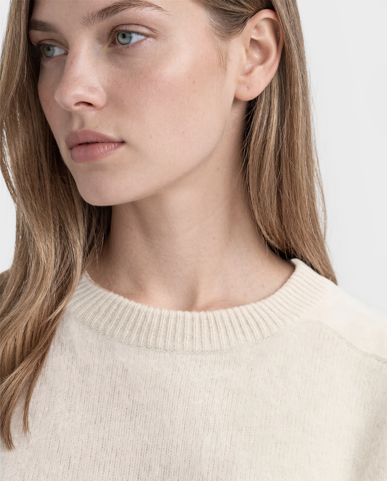 Jasnoszary sweter z kaszmiru - Image #4