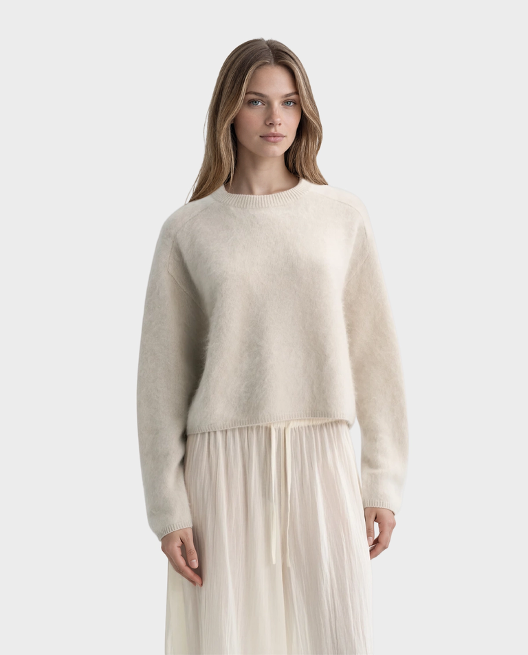 Jasnoszary sweter z kaszmiru - Image #2