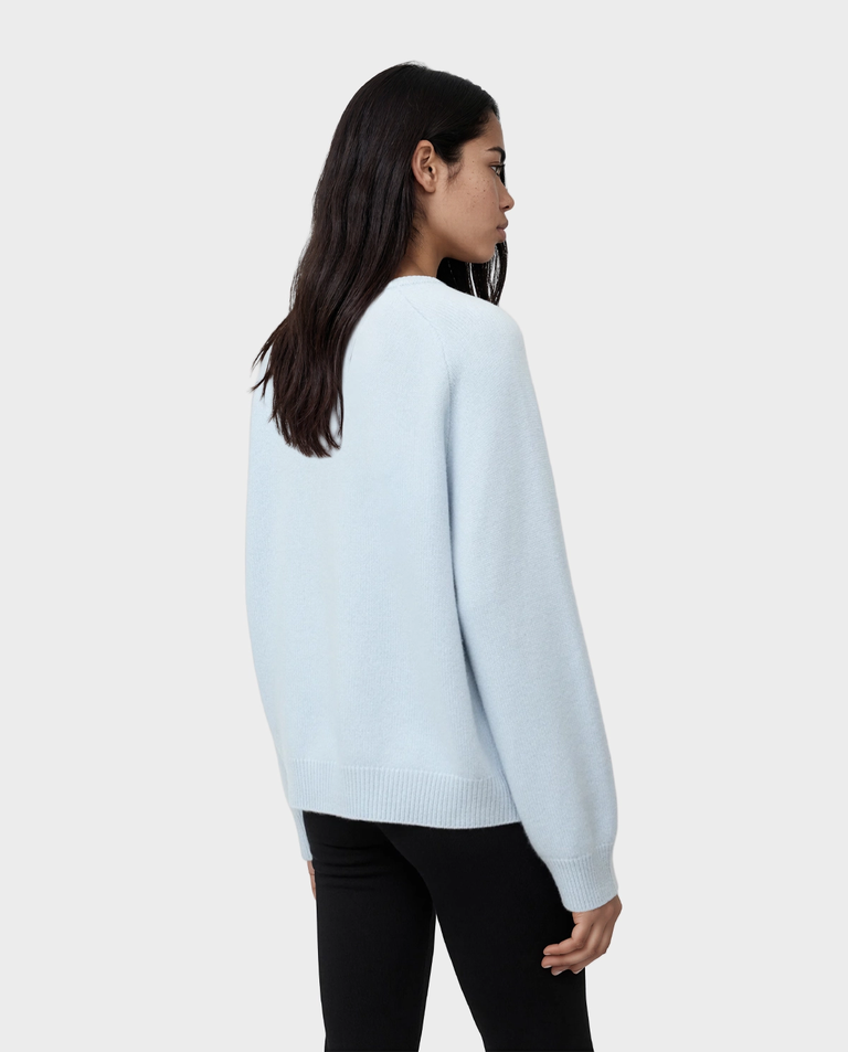Kaszmirowy błękitny sweter oversize - Image #2