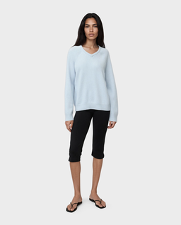 Kaszmirowy błękitny sweter oversize - Image #1