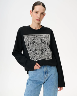 Longsleeve z nadrukiem bandany Nero - Image #0