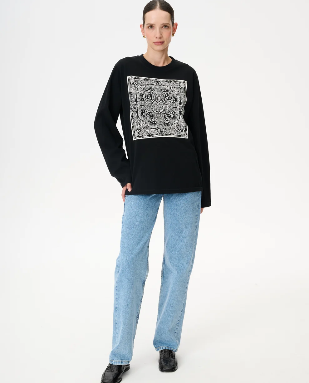 Longsleeve z nadrukiem bandany Nero - Image #1