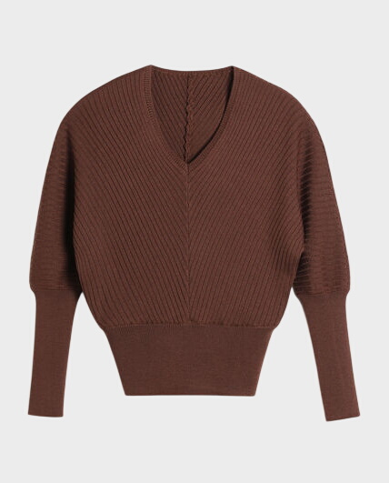 Brązowy sweter Moralita - Image #0