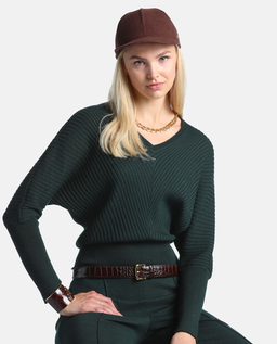 Ciemnozielony sweter Moralita - Image #3