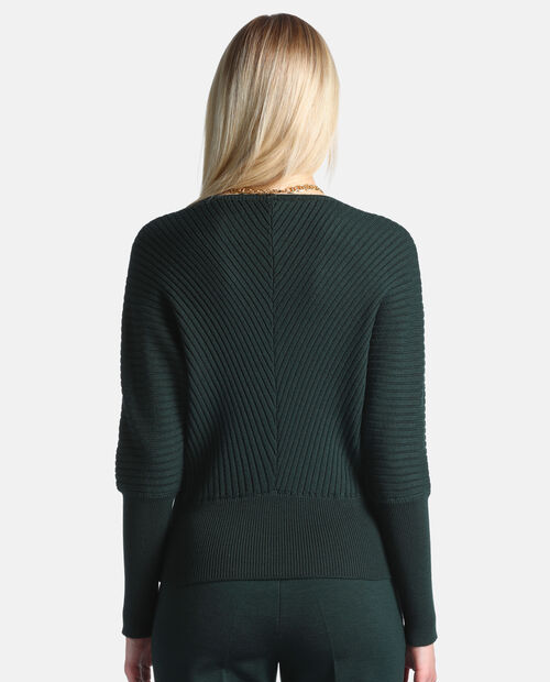 Ciemnozielony sweter Moralita - Image #2