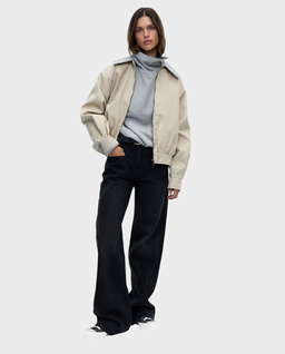 Kurtka oversize z kołnierzem w kratę Aviator - Image #2