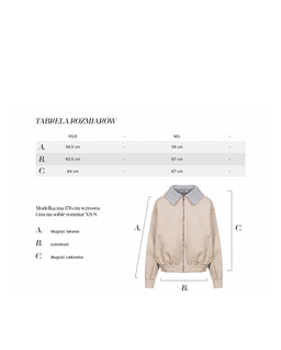 Kurtka oversize z kołnierzem w kratę Aviator - Image #5