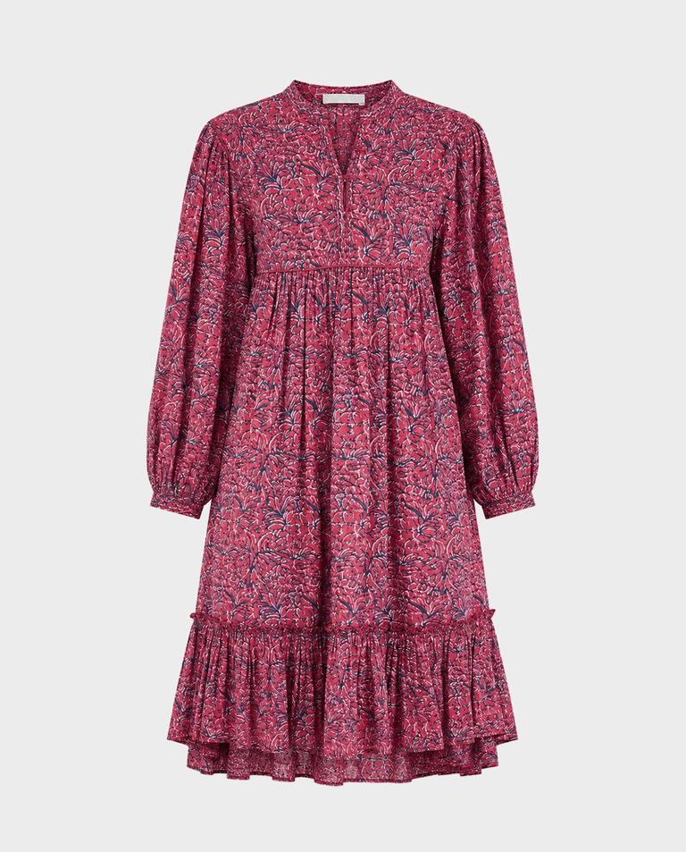 Czerwona sukienka w print Stevie
