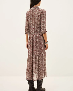 Bordowa sukienka Robe Dazzle - Image #3