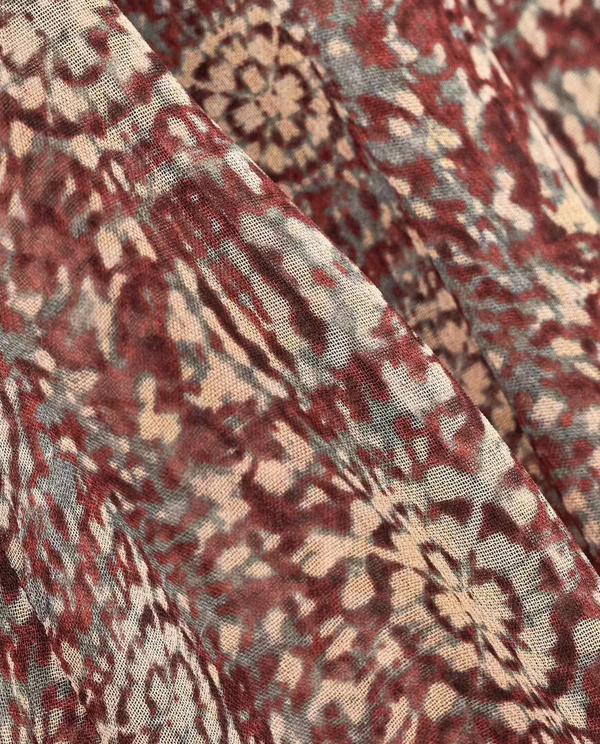 Bordowa sukienka Robe Dazzle - Image #4