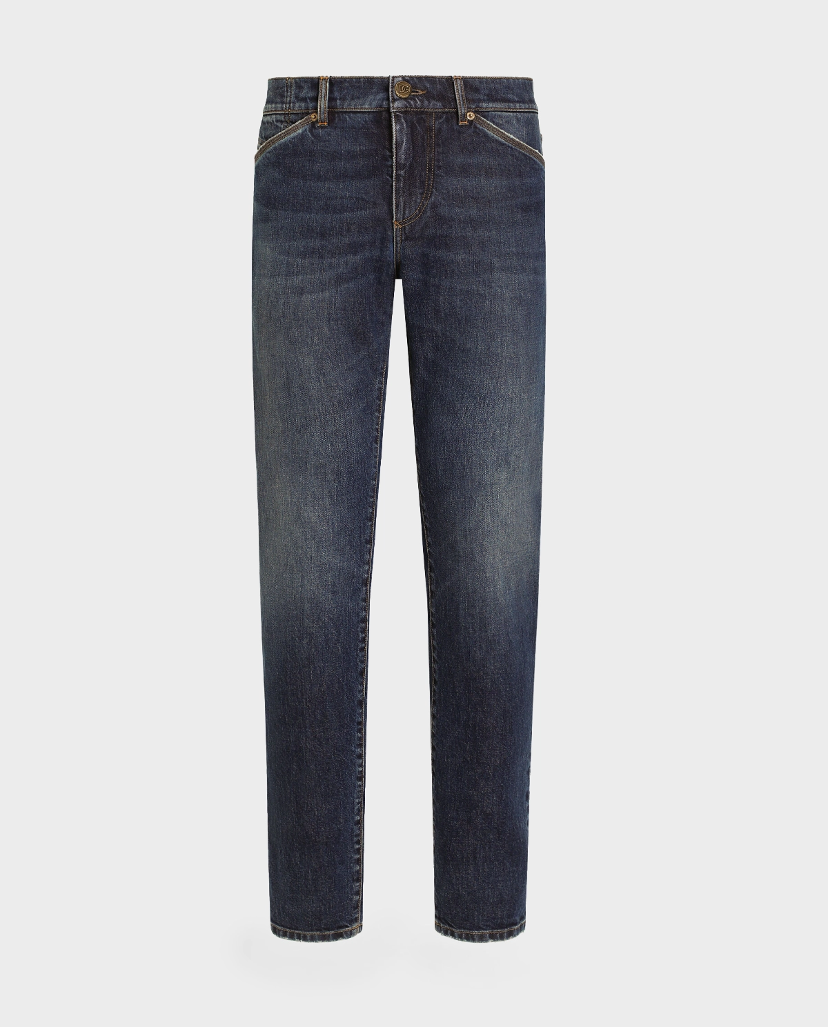 Granatowe jeansy Skinny Fit - Image #0