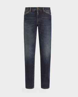 Granatowe jeansy Skinny Fit - Image #0