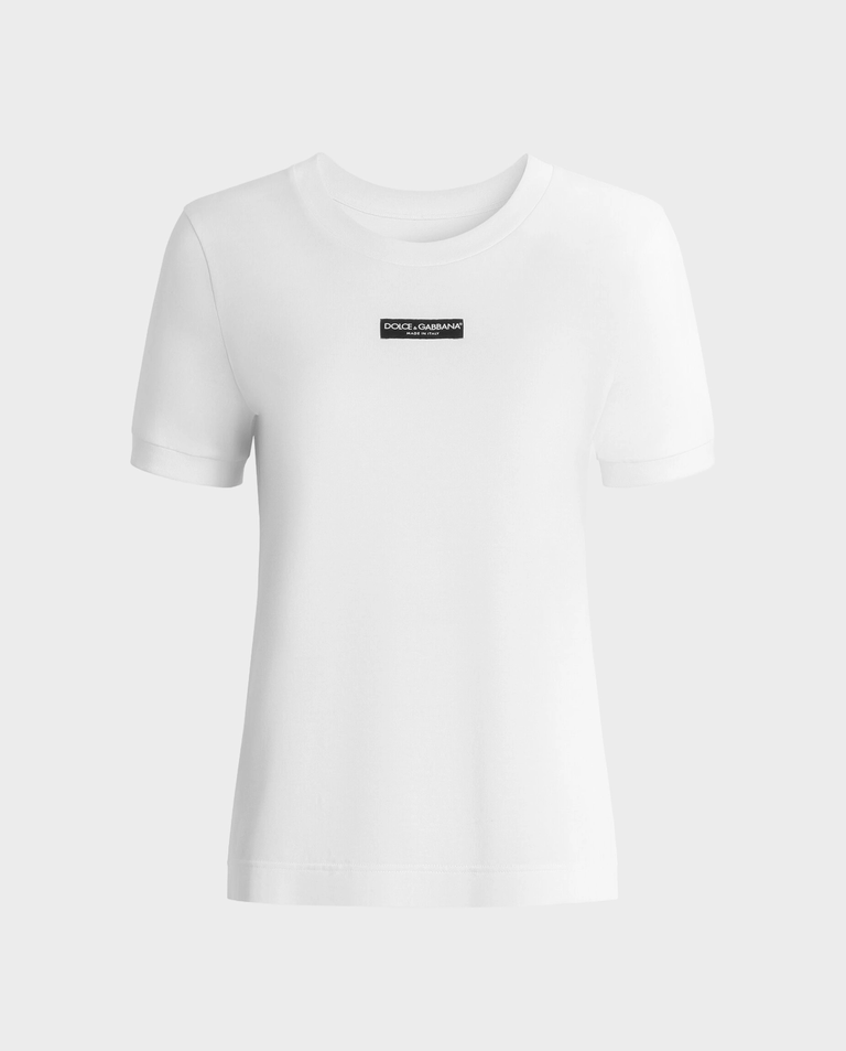 Biały t-shirt z logo