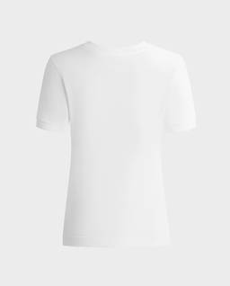 Biały t-shirt z logo - Image #1
