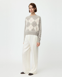 Kaszmirowy sweter w romby - Image #1