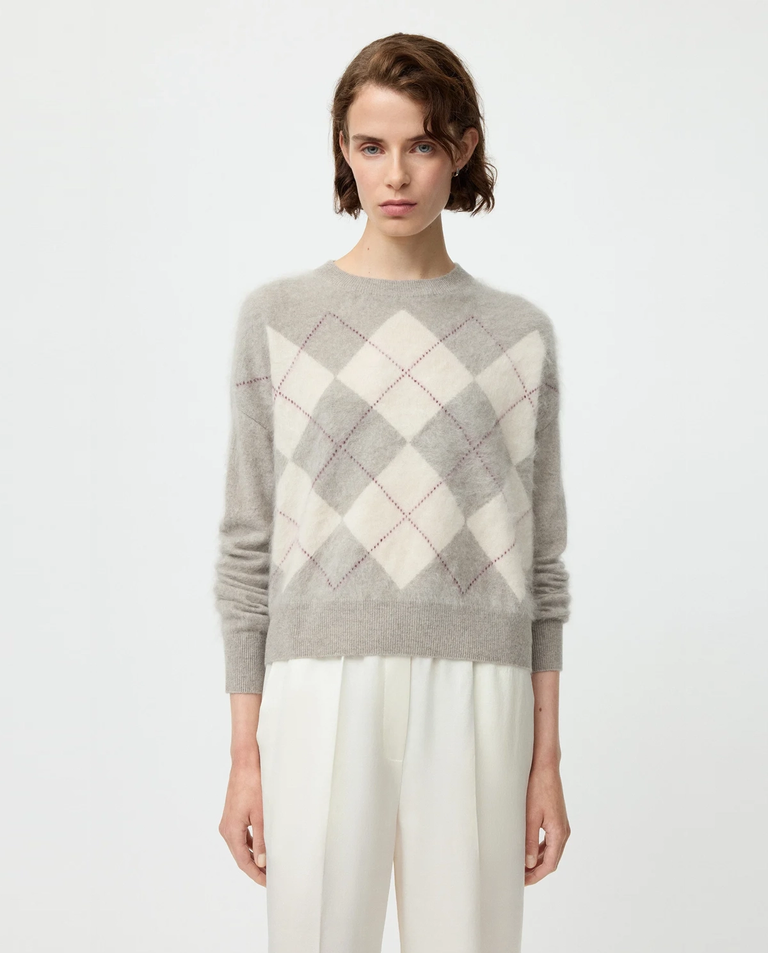 Kaszmirowy sweter w romby - Image #2