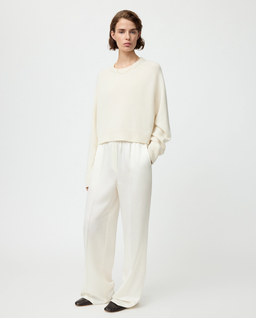 Kremowy kaszmirowy sweter crop - Image #1