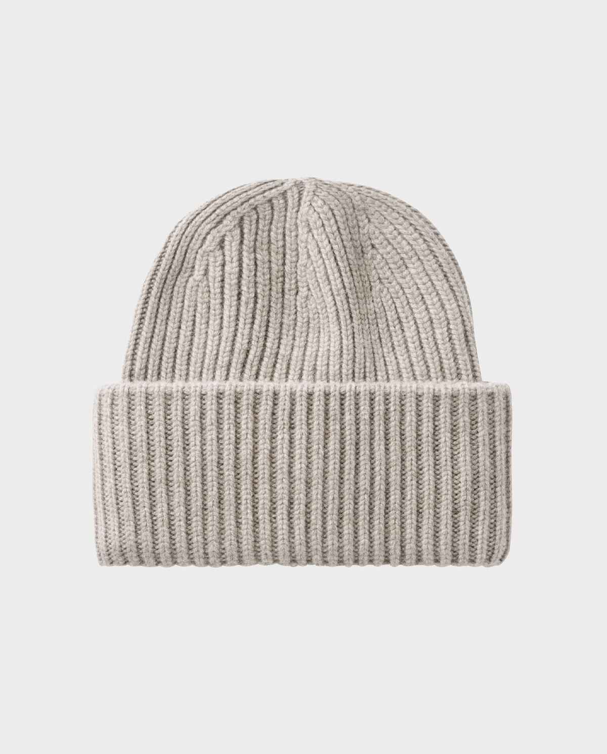 Kaszmirowa prążkowana czapka beanie - Image #0