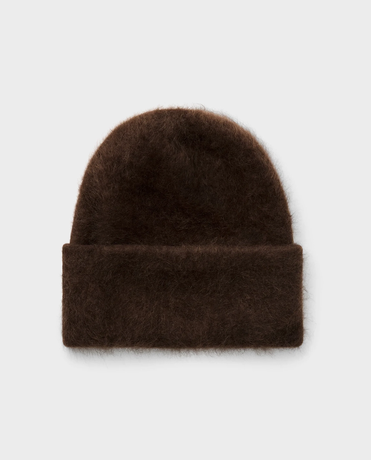 Ciemnobrązowa kaszmirowa czapka - Image #0