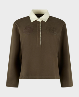 Brązowe polo z aplikacją - Image #0