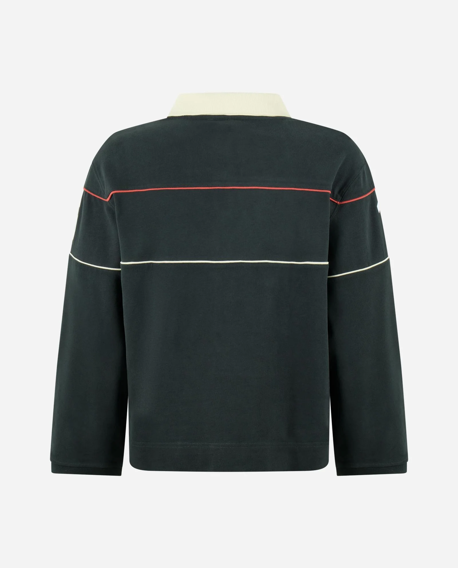 Granatowa bluza polo z logo - Image #5