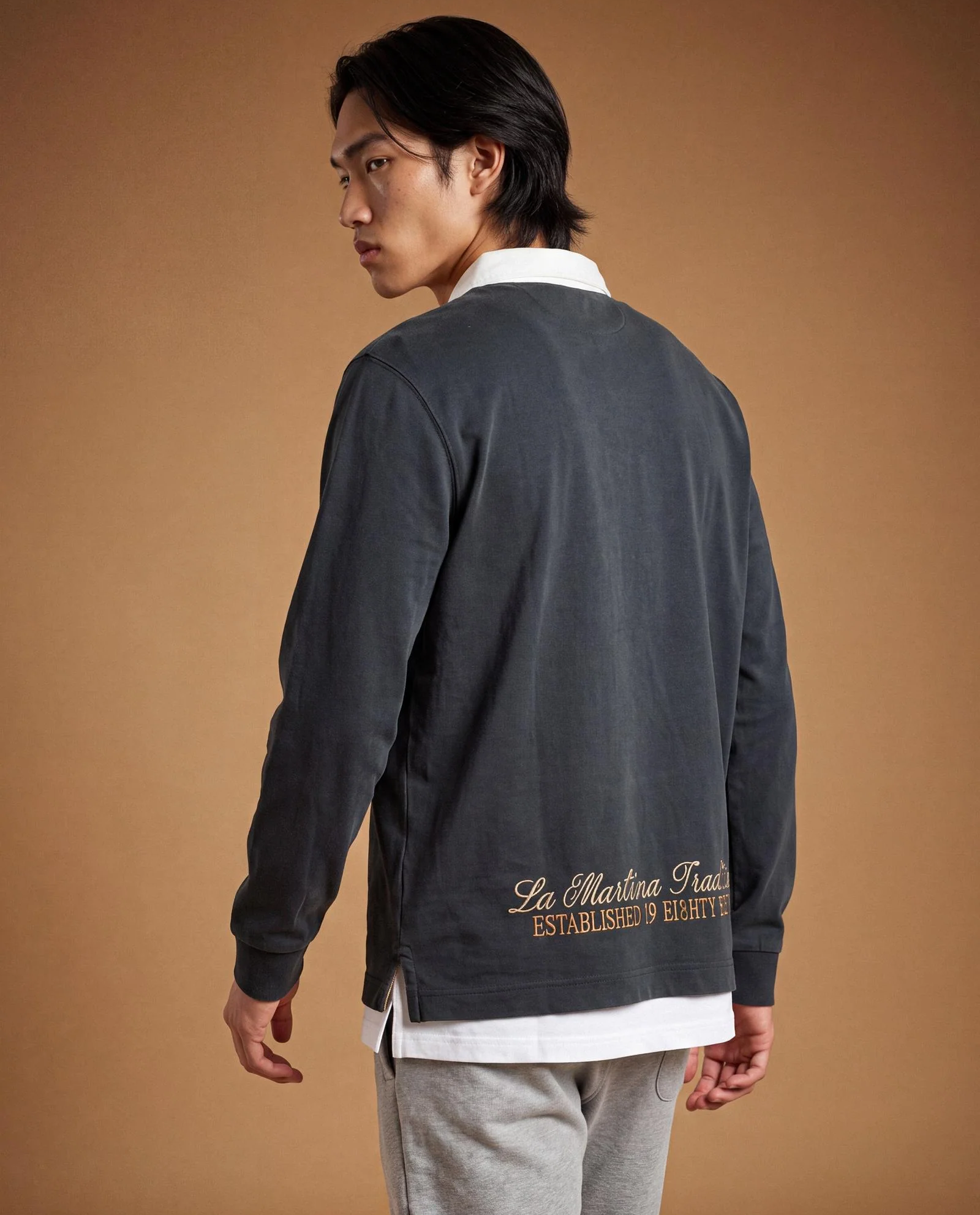 Granatowy longsleeve z naszywkami - Image #3