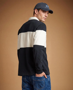 Granatowy longsleeve w paski - Image #3