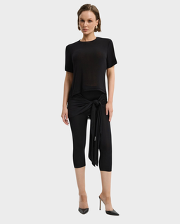 Czarny minimalistyczny t-shirt Lock - Image #1