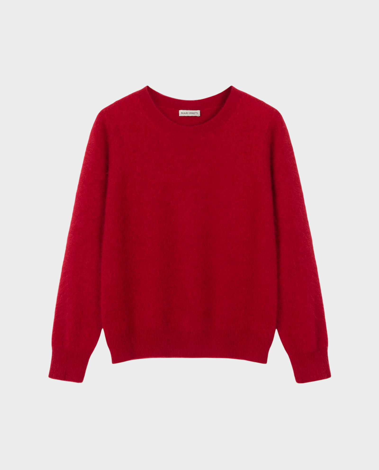 Czerwony kaszmirowy sweter Carmen - Image #0