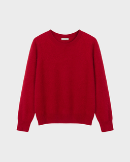 Czerwony kaszmirowy sweter Carmen - Image #0