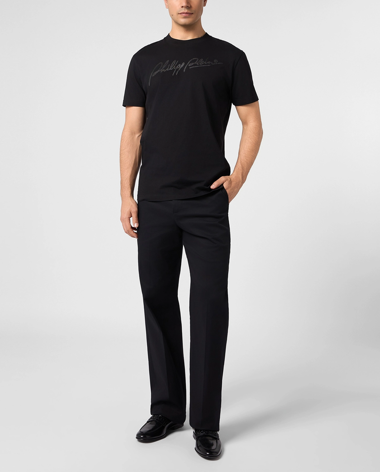 Czarny t-shirt Signature