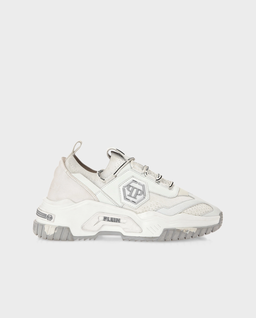 Białe sneakersy Runner Hexagon - Image #0
