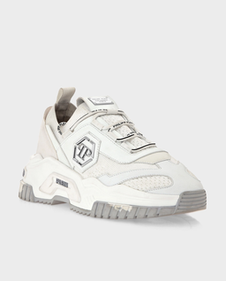 Białe sneakersy Runner Hexagon - Image #1