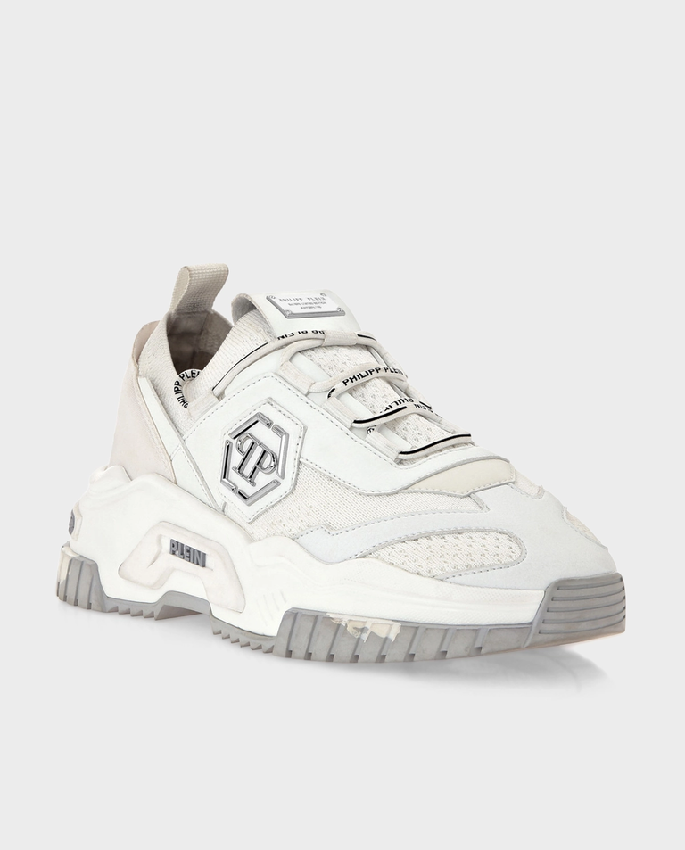 Białe sneakersy Runner Hexagon